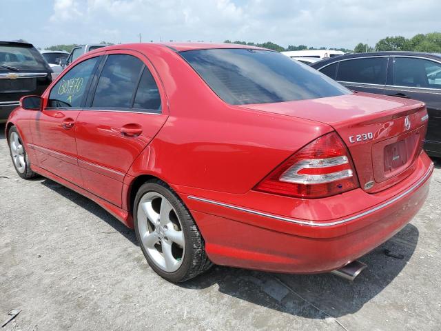 WDBRF40J75A783064 - 2005 MERCEDES-BENZ C-CLASS RED photo 3