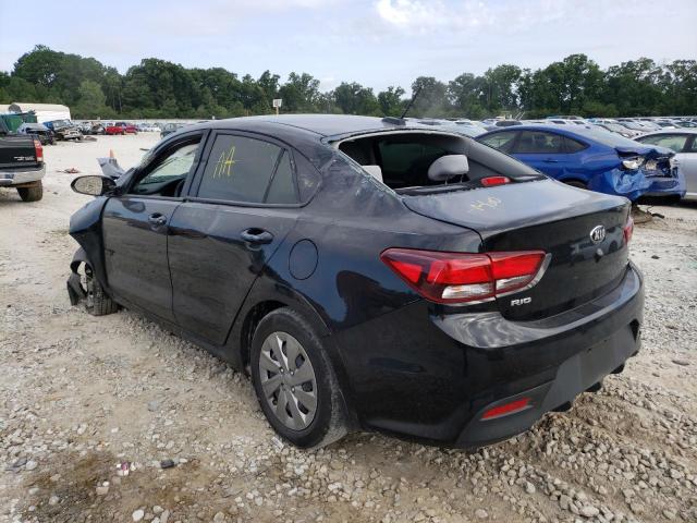 3KPA24AB8KE249601 - 2019 KIA RIO S BLACK photo 3