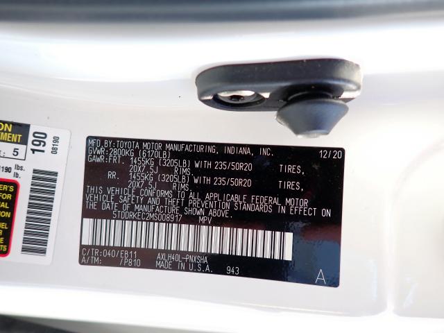 5TDDRKEC2MS008917 - 2021 TOYOTA SIENNA XSE WHITE photo 10