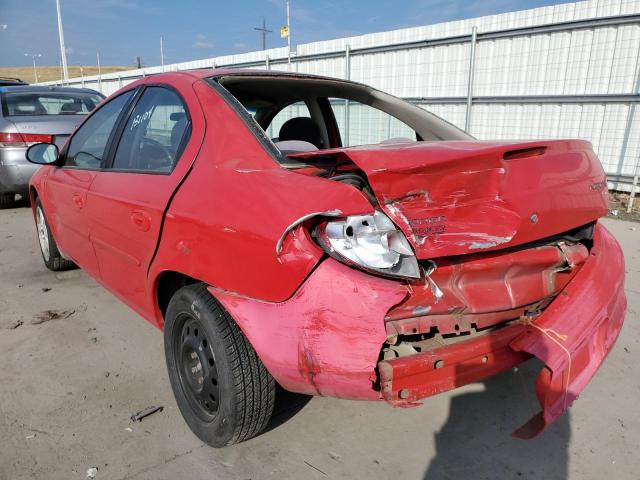 1B3ES46C92D639029 - 2002 DODGE NEON SE RED photo 3