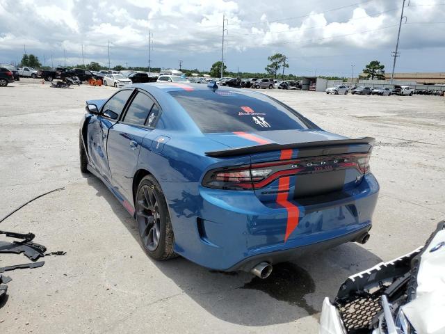 2C3CDXGJ7MH557504 - 2021 DODGE CHARGER SC BLUE photo 3