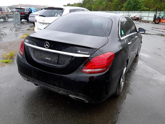 55SWF4KB7GU172356 - 2016 MERCEDES-BENZ C300 BLACK photo 4