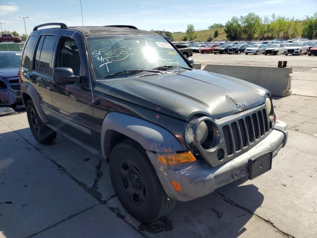 1J4GL48K55W593727 - 2005 JEEP LIBERTY SP BROWN photo 1