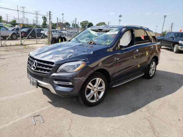 4JGDA5HB1FA510602 - 2015 MERCEDES-BENZ ML 350 4MA GRAY photo 2