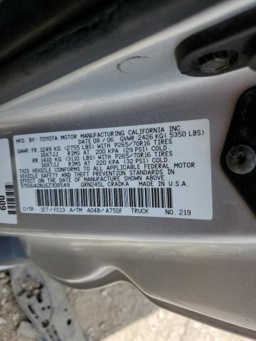 5TEUU42N16Z308549 - 2006 TOYOTA TACOMA ACCESS CAB  ფოტო 10