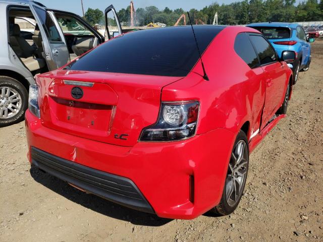 JTKJF5C70FJ002237 - 2015 TOYOTA SCION TC წითელი ფოტო 4