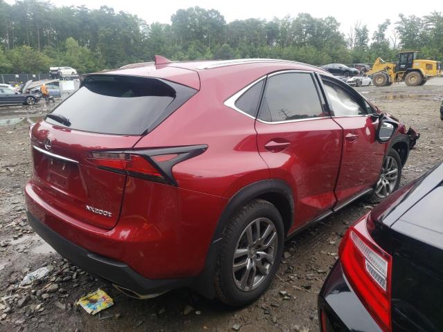 JTJBARBZ2G2067832 - 2016 LEXUS NX 200T BA RED photo 4