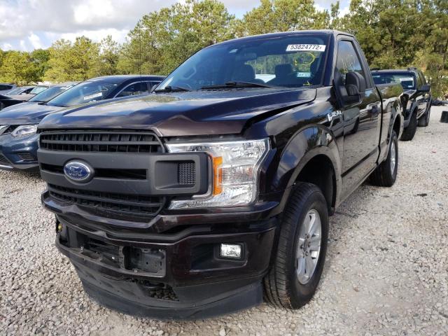 1FTMF1EP1KKC47711 - 2019 FORD F150 BURGUNDY photo 2