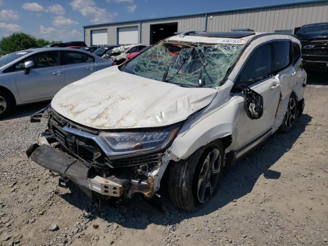 5J6RW2H99JL015837 - 2018 HONDA CR-V TOURI WHITE photo 2