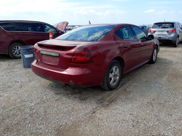 2G2WP552661151343 - 2006 PONTIAC GRAND PRIX Қызыл фото 4