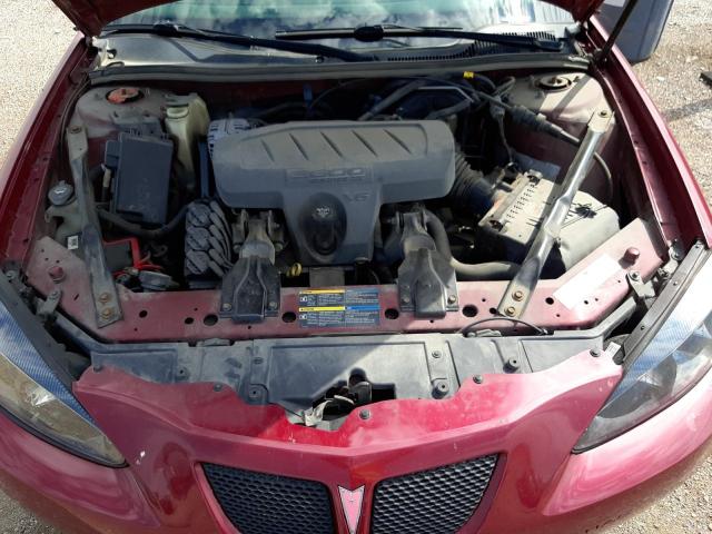 2G2WP552661151343 - 2006 PONTIAC GRAND PRIX Қызыл фото 7