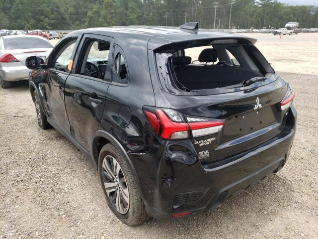 JA4ARUAU6NU003174 - 2022 MITSUBISHI OUTLANDER შავი ფოტო 3