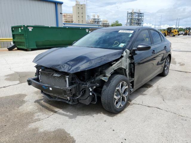 3KPF24AD3LE255430 - 2020 KIA FORTE FE BLACK photo 2