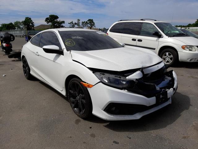 2HGFC4B83KH301521 - 2019 HONDA CIVIC SPOR WHITE photo 1