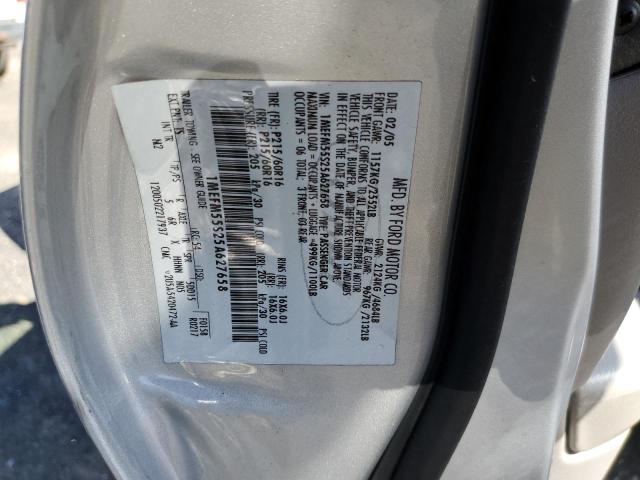 1MEFM55S25A627658 - 2005 MERCURY SABLE LS P SILVER photo 10