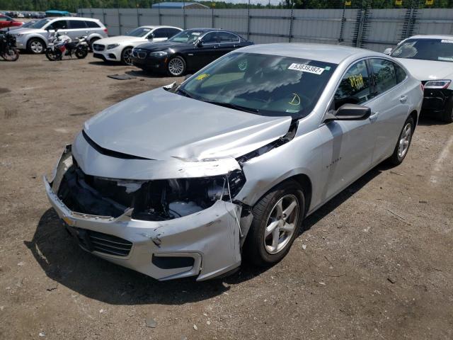 1G1ZB5ST8HF265451 - 2017 CHEVROLET MALIBU LS SILVER photo 2