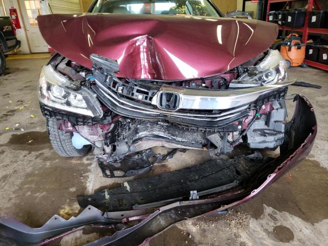 1HGCR2F33HA034523 - 2017 HONDA ACCORD LX BURGUNDY photo 9