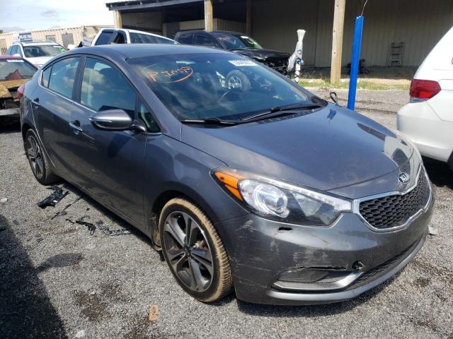 KNAFX4A81F5321622 - 2015 KIA FORTE EX GRAY photo 1