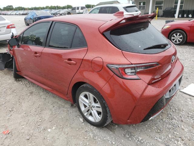 JTNB4RBE6L3083782 - 2020 TOYOTA COROLLA SE RED photo 3