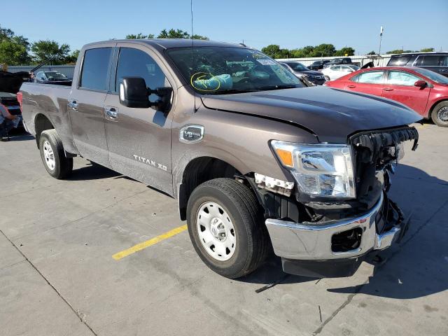 1N6AA1F16JN533916 - 2018 NISSAN TITAN XD S BROWN photo 1