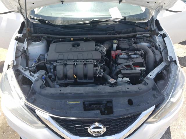 3N1AB7AP6HY359344 - 2017 NISSAN SENTRA S/S WHITE photo 7