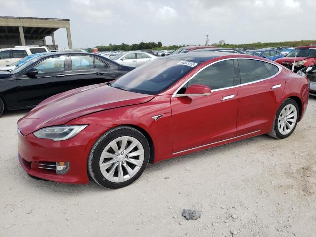 5YJSA1E12HF189650 - 2017 TESLA MODEL S წითელი ფოტო 2
