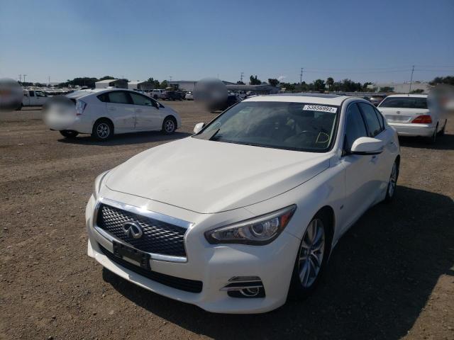 JN1EV7AR4HM836298 - 2017 INFINITI Q50 PREMIU WHITE photo 2