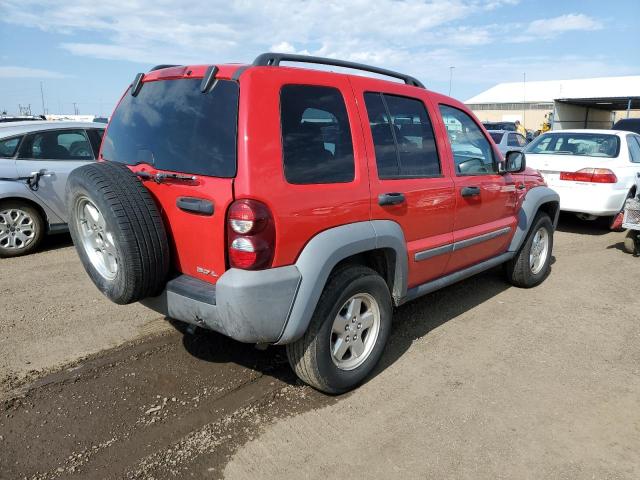 1J4GL48K25W626098 - 2005 JEEP LIBERTY SP RED photo 4