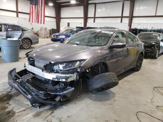 19XFC2F89LE017787 - 2020 HONDA CIVIC SPOR GRAY photo 2