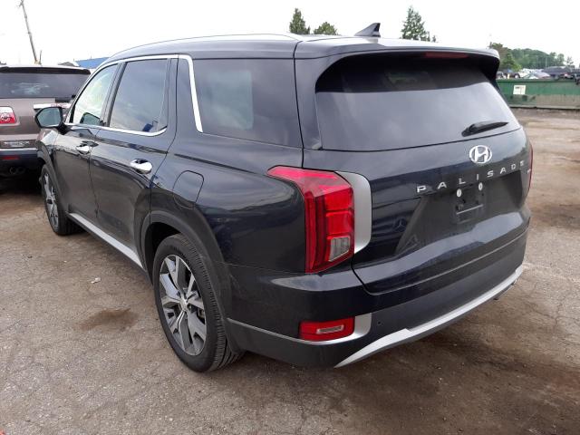 KM8R4DHE7MU205604 - 2021 HYUNDAI PALISADE S BLACK photo 3