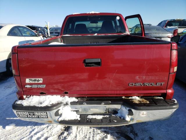 1GCDT19W628133730 - 2002 CHEVROLET S TRUCK S1 RED photo 6