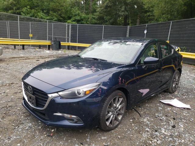 3MZBN1W38JM162049 - 2018 MAZDA 3 GRAND TO BLUE photo 2