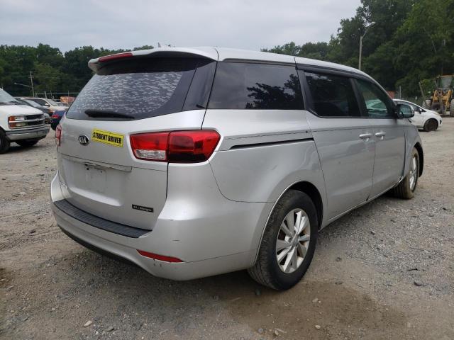 KNDMA5C18G6168167 - 2016 KIA SEDONA L SILVER photo 4