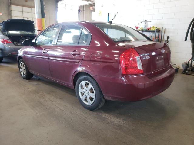 KMHCN46C59U327700 - 2009 HYUNDAI ACCENT MAROON photo 3