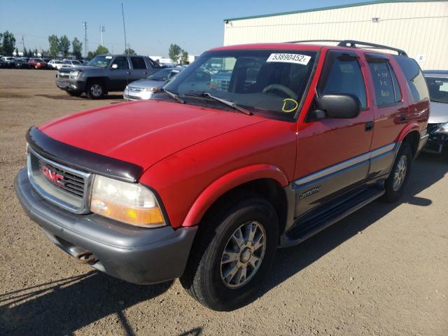 1GKDT13W8X2502272 - 1999 GMC JIMMY RED photo 2