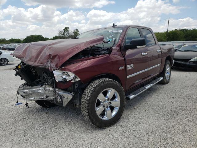 3C6RR6LT1HG591816 - 2017 RAM 1500 SLT BURGUNDY photo 2