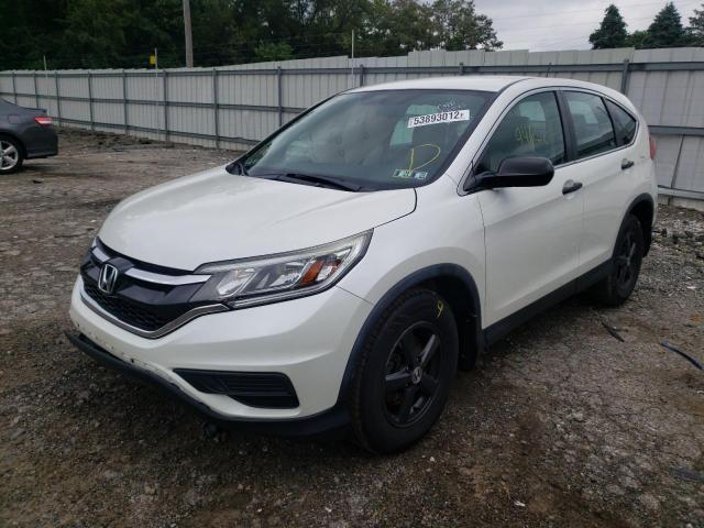 5J6RM4H35FL016536 - 2015 HONDA CR-V LX WHITE photo 2