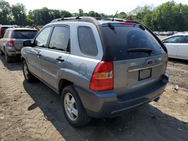 KNDJE724277302602 - 2007 KIA SPORTAGE GRAY photo 3