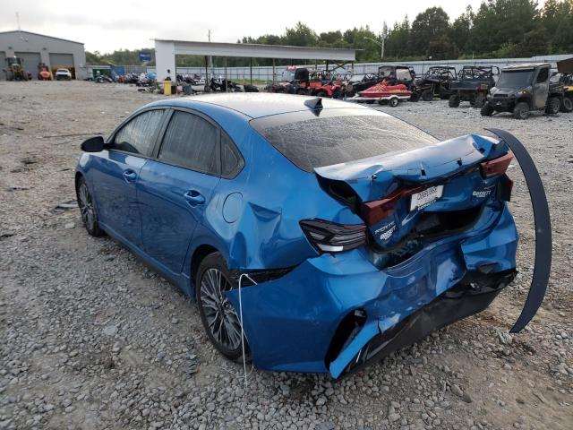 3KPF54AD3NE455749 - 2022 KIA FORTE GT L BLUE photo 3