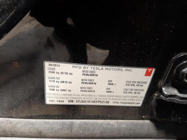 5YJSA1H10EFP53139 - 2014 TESLA MODEL S Qara foto 10