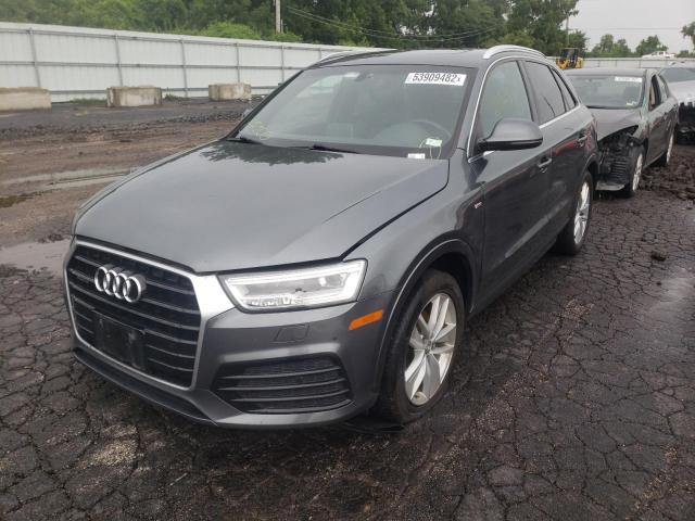 WA1JCCFS3JR021664 - 2018 AUDI Q3 PREMIUM GRAY photo 2