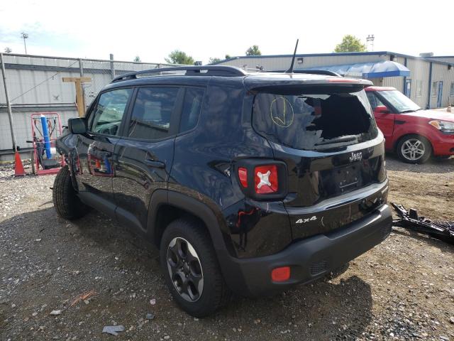 ZACCJBAB0HPG56405 - 2017 JEEP RENEGADE S BLACK photo 3