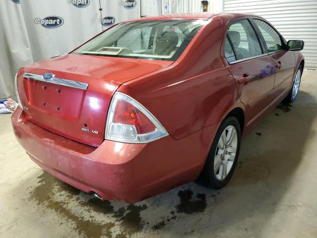 3FAFP08166R161521 - 2006 FORD FUSION SEL RED photo 4