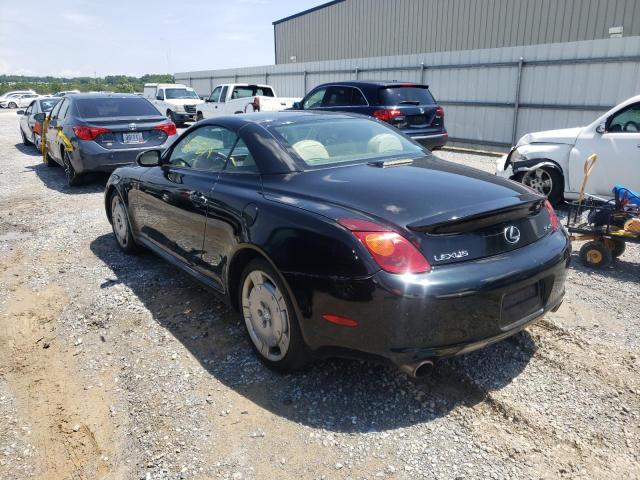 JTHFN48Y220015887 - 2002 LEXUS SC 430 BLACK photo 3