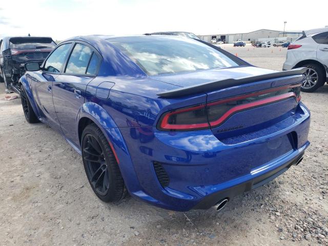 2C3CDXGJXMH585958 - 2021 DODGE CHARGER SC BLUE photo 3