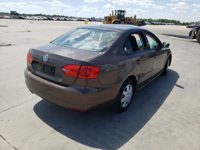 3VW2K7AJ6CM365543 - 2012 VOLKSWAGEN JETTA BASE BROWN photo 4