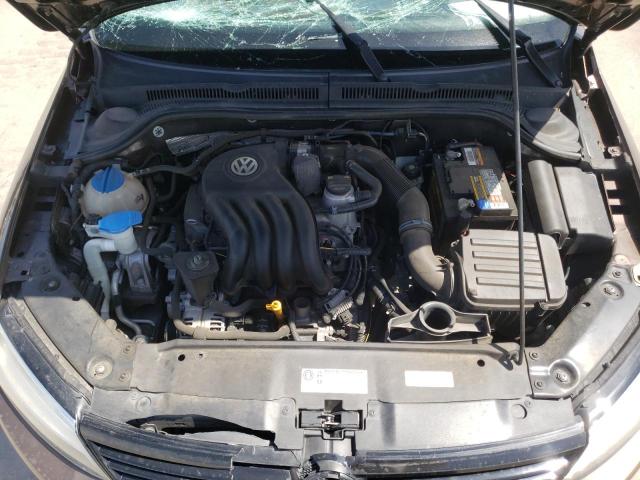 3VW2K7AJ6CM365543 - 2012 VOLKSWAGEN JETTA BASE BROWN photo 7