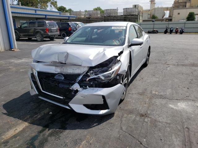 3N1AB8CV3LY212327 - 2020 NISSAN SENTRA SV SILVER photo 2