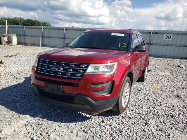 1FM5K7B80GGA60403 - 2016 FORD EXPLORER RED photo 2