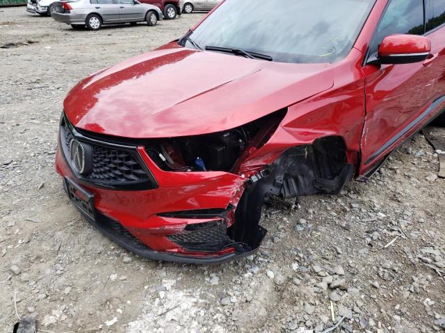 5J8TC2H60ML034065 - 2021 ACURA RDX A-SPEC RED photo 9